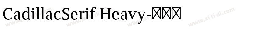 CadillacSerif Heavy字体转换 CadillacSerif Heavy字体转换